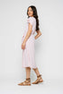 Melanie-Button Front Midi Dress